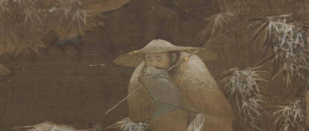 五代人雪漁圖軸