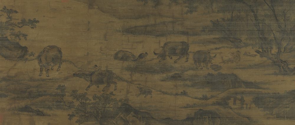 牧牛图轴