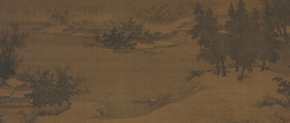 溪山暮雪图轴