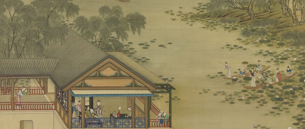 清画院画十二月月令图轴. 六月