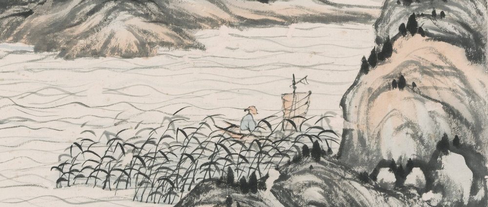 嘯傲煙霞山水人物冊