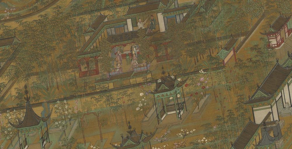 清 越王宮殿圖　卷