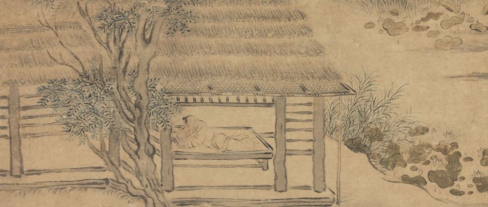 宋馬和之荷亭納爽