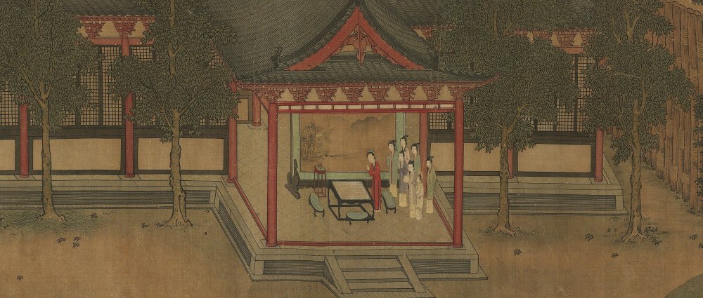 宋人七夕乞巧圖