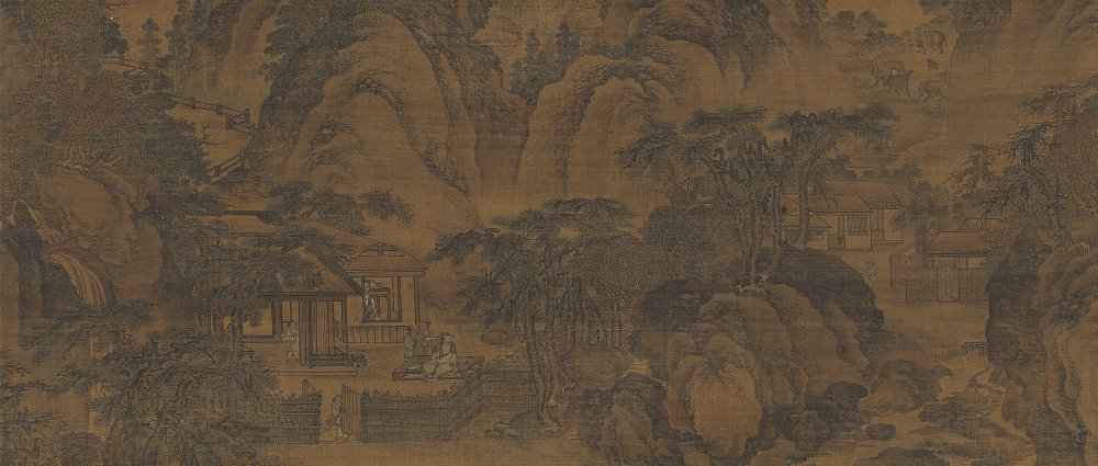 宋李相東籬秋色圖