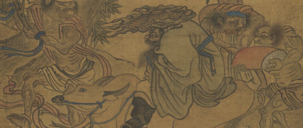 寒林钟馗图轴