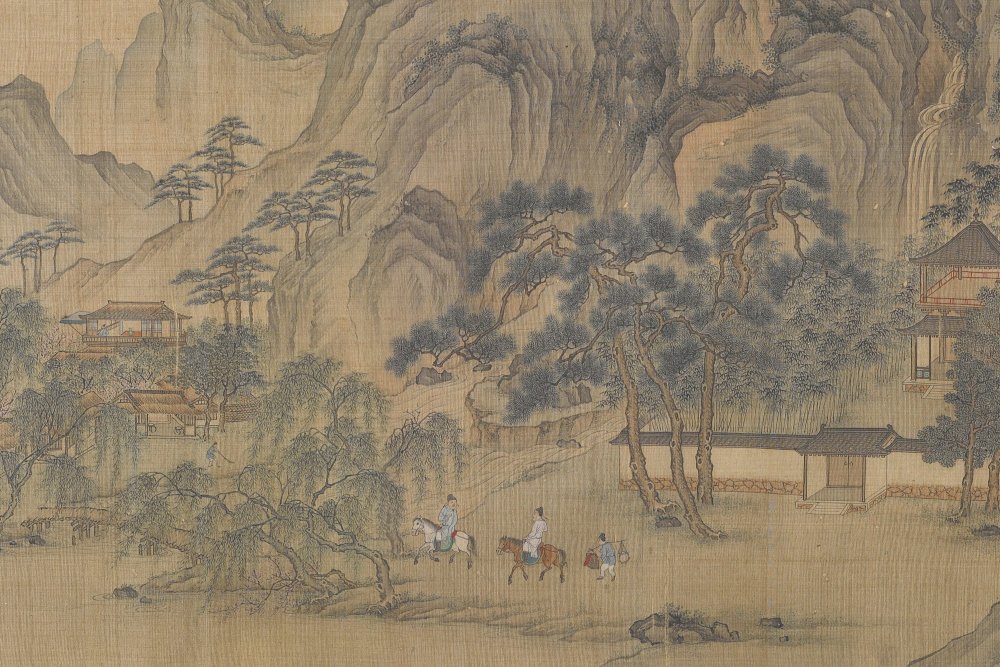 江南春图（春湖游骑图）卷