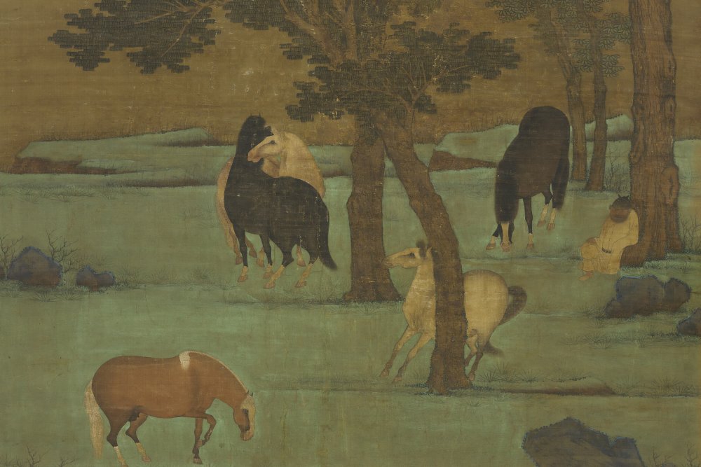 骏马图轴