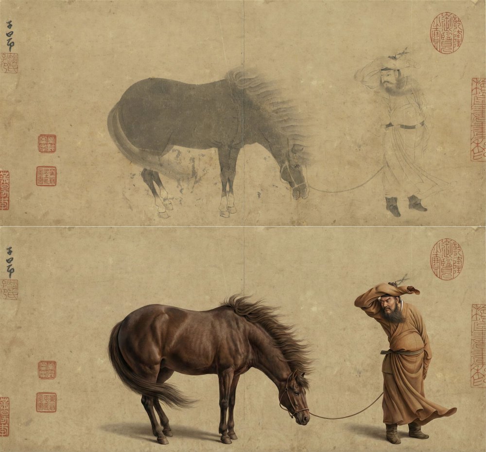 元趙孟頫調良圖