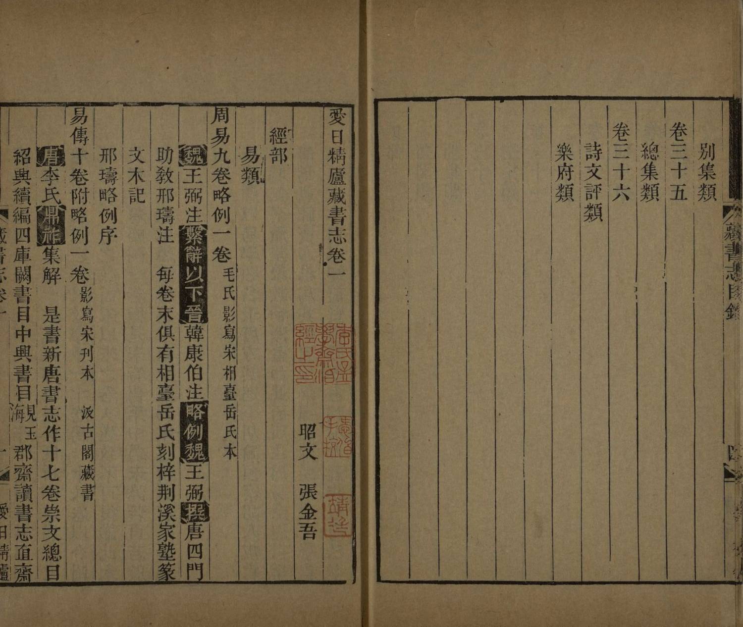 爱日精庐藏书志三十六卷.续志四卷.10册.清张金吾撰.清道光七年1827年.国家图书馆藏.原色4