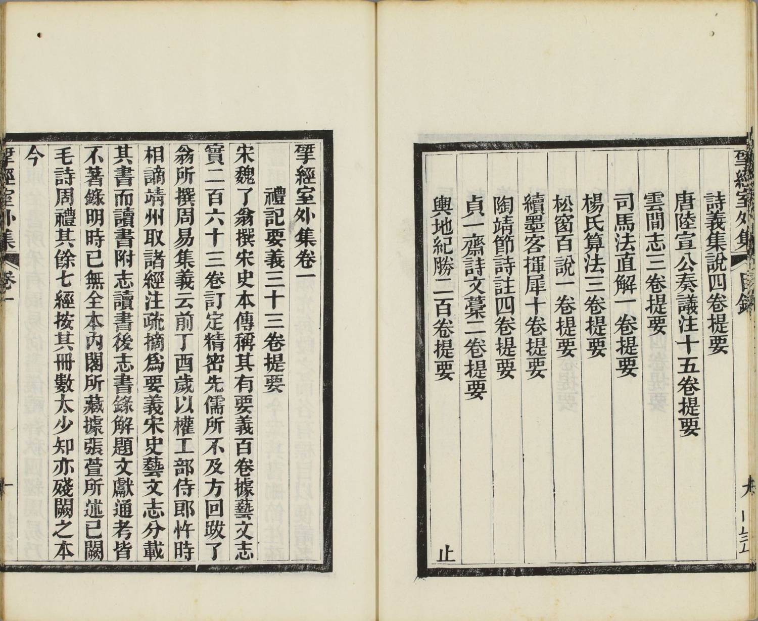 四库未收书目提要五卷.清阮元撰.清道光二年仪征阮氏揅经室外集本.2册.早稻田大学图书馆藏4