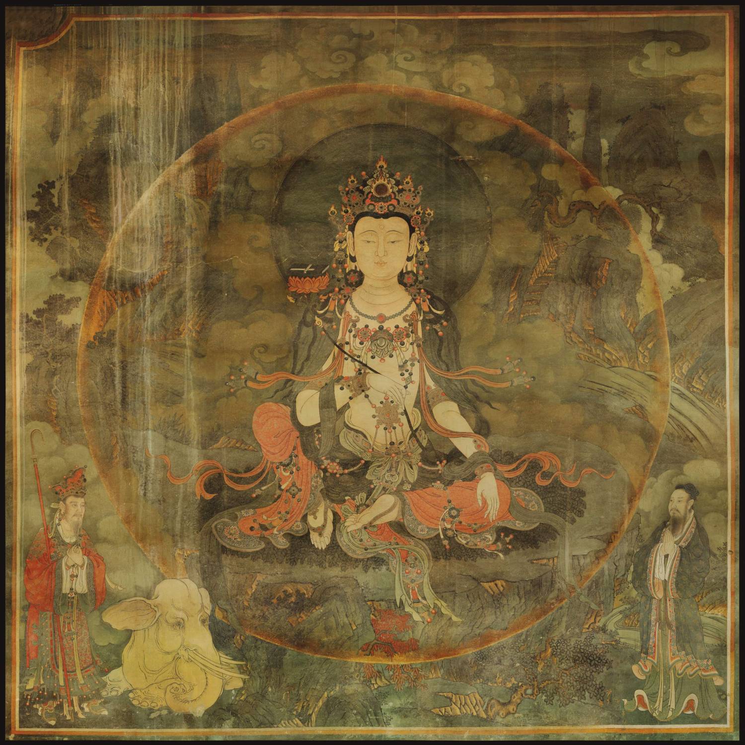 [法海寺壁画 普贤菩萨坐像](明) 450×450 北京法海寺藏