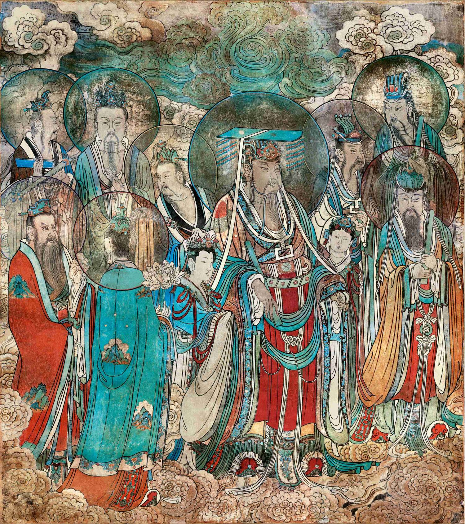 永乐宫壁画《朝元图》第6段压缩版