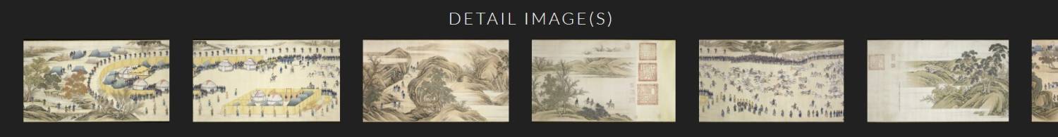 003 郎世宁 L'empereur Qianlong partant pour sa résidence d'été（乾隆帝赴夏宫）