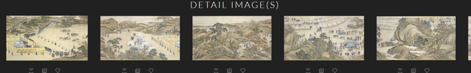 005 郎世宁 Chasse de Qianlong, la chasse au cerf（猎鹿）