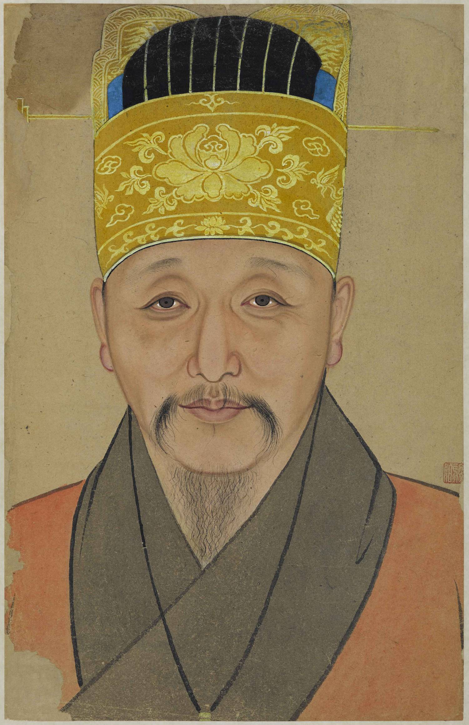 上海博物馆藏明人像册 (2) 曾楚卿像页