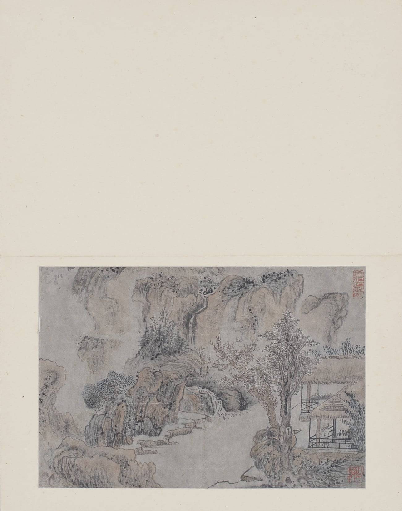 唐宋元明集册18-张大千大风堂旧藏（姚绶山水）