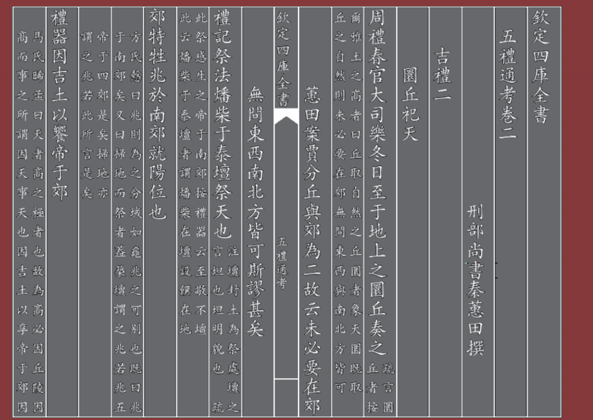 钦定四库全书 五礼通考卷二