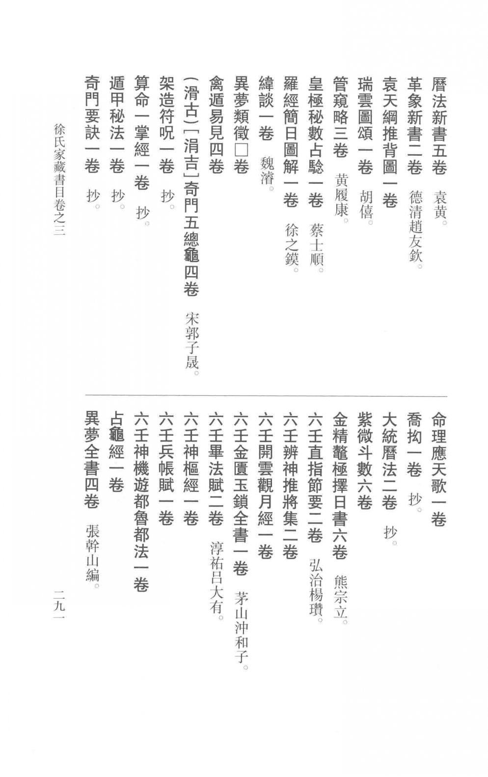 徐𤊹《徐氏家藏書目》著録