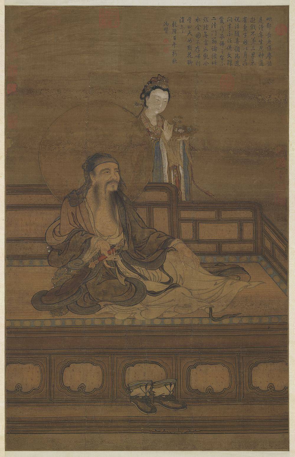 维摩图轴.传宋人绘.绢本设色（107.4x68.1厘米）.7221x11200像素.台北故宫博物院藏