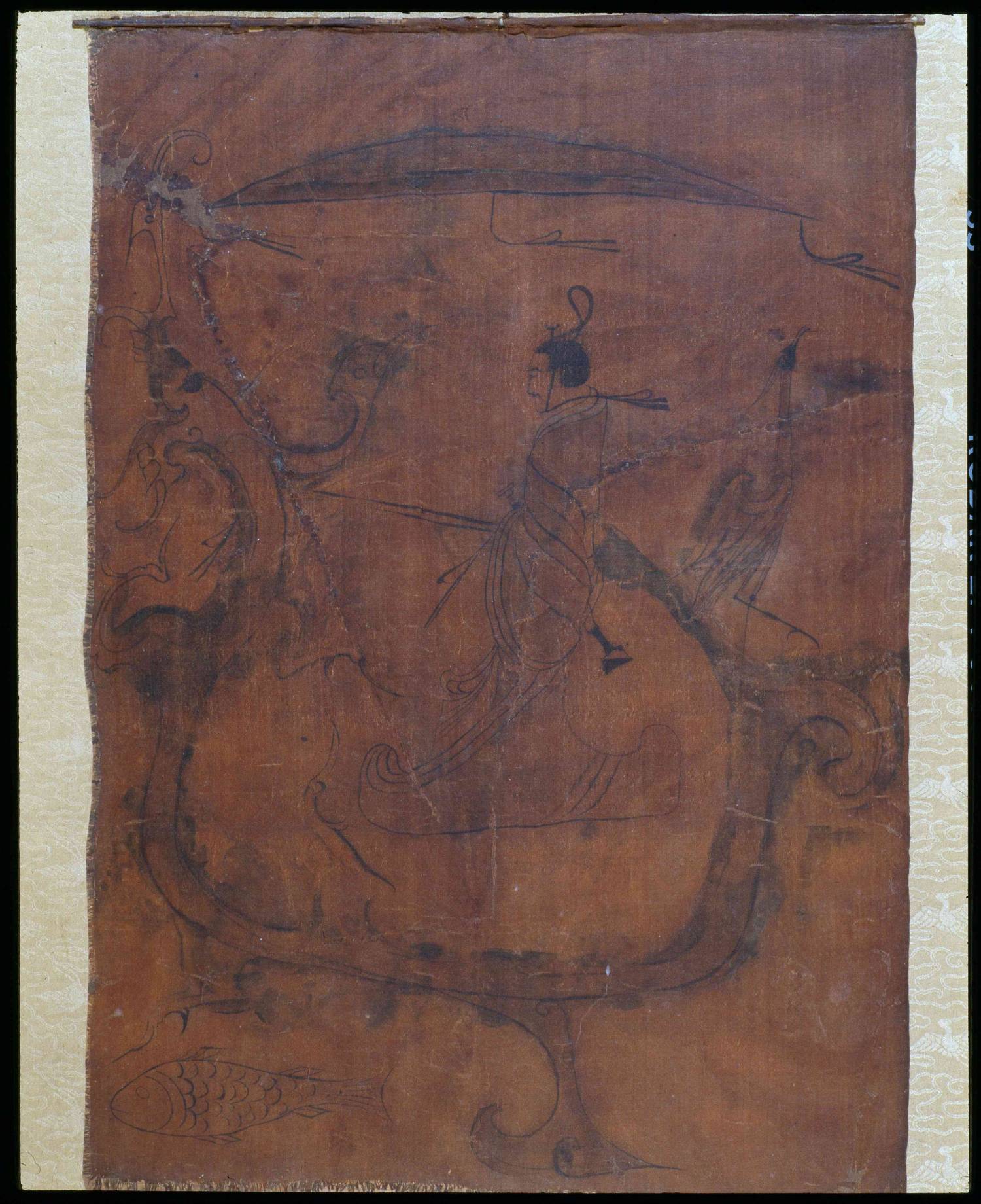 战国 佚名 人物御龙帛画 (C)